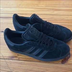 Adidas Men's Black Suede Sneakers